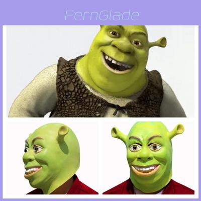 Shrek Mask Costume Accessory- Elastic Design Fits All Head Shapes For Halloween Cosplay Performance