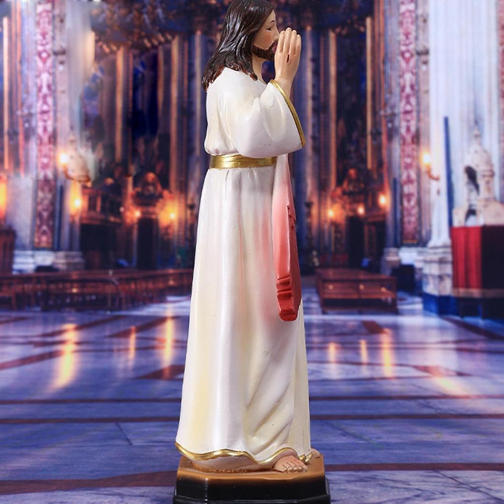 Jesus Statue Sacred 3D Classic Religious Collectibles Jesus Garden Statue For Thanksgiving Birthday Party Offices Home Living