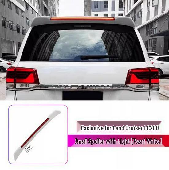 LED Rear Spoiler with Flowing Light for Toyota Land Cruiser LC300 - Wind Deflector Middle Wing Modification