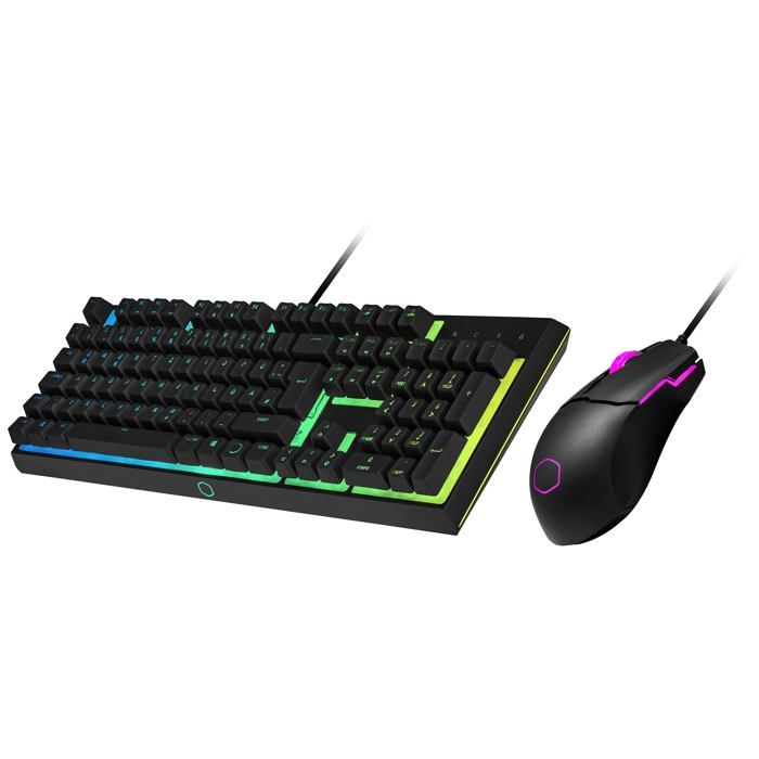 Conjunto teclado e mouse - Cooler Master - MS-110-KKMF1-DE - Retroiluminação RGB - Anti-ghosting - Ergonômico