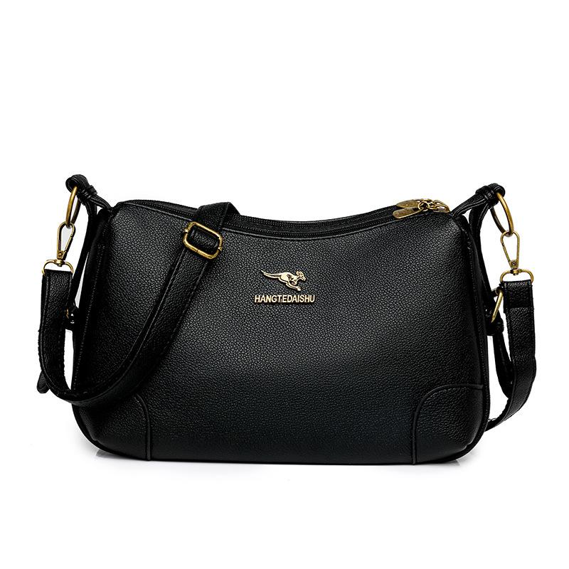 Solid Color Shoulder Bag Women's Bag Large Capacity Small Square Bag Commuter Crossbody Bag