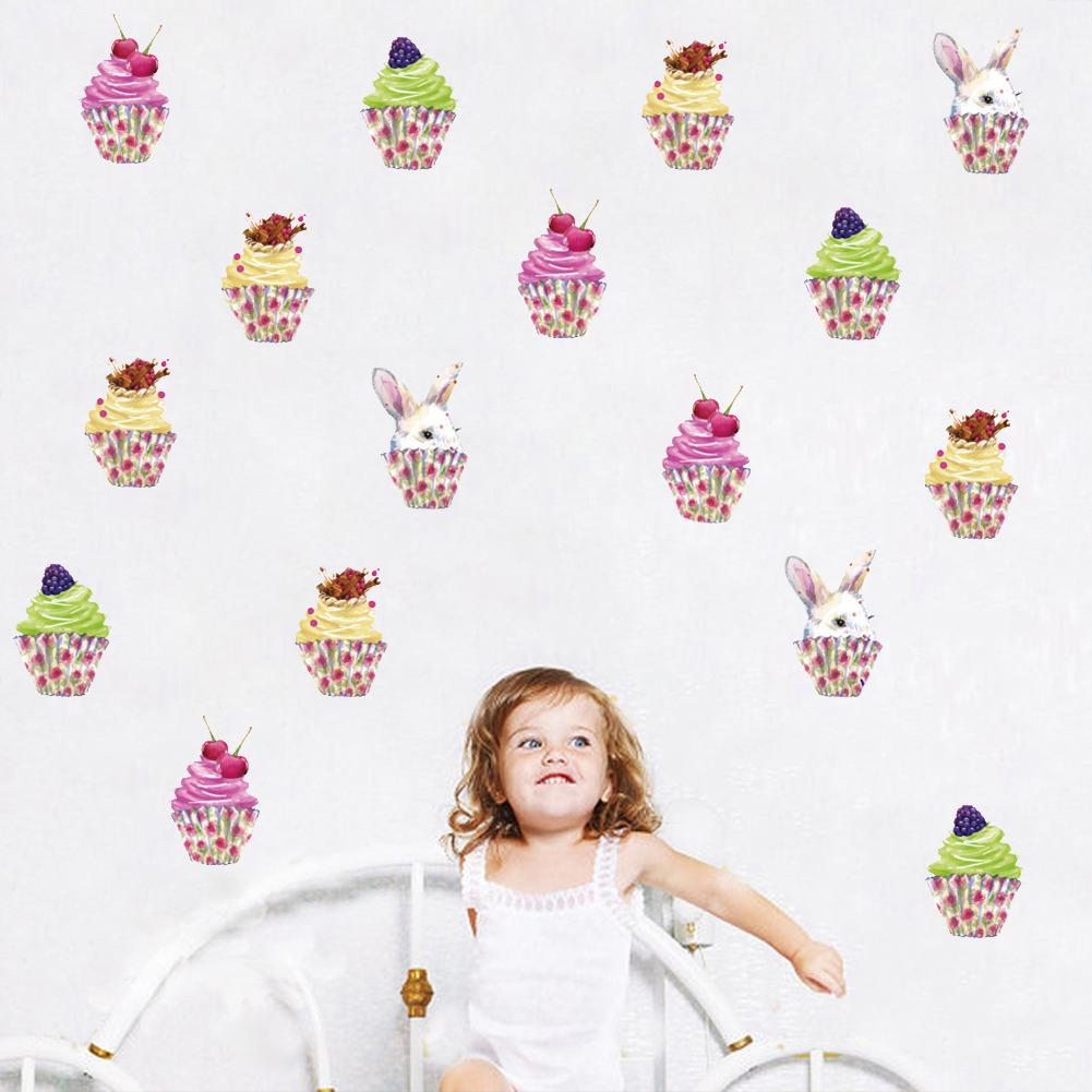 Cute Cup Cake Wall Sticker Waterproof Arts Wallpaper Door Decals Home Decor 20 Cute Cup Cake Wall Sticker Waterproof Arts Wallpaper Door Decals Home Decor 20