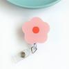 Flower Nurse Badge Reel Name Tag Easy Pull Buckle Retractable Badge Holder  Office School Supplies