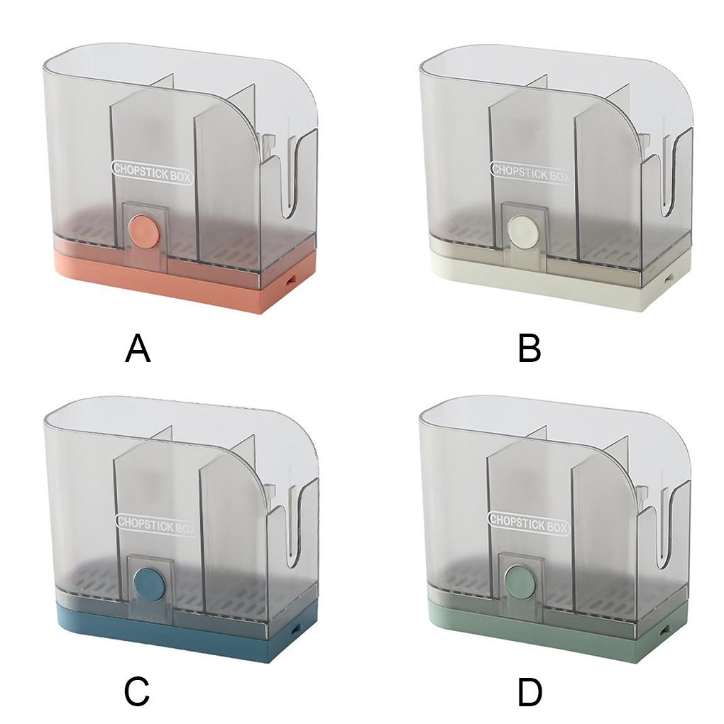 Chopstick Holder Draining Chopstick Organizer Rack Plastic Kitchen Spoon Fork Storage Box