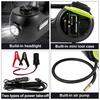 SucceBuy Cric de Voiture Électrique 4-en-1 12V 5T Cric Hydraulique Portable Clé à Chocs Compresseur de Pneu Levage Lumière LED Outil de Réparation de Voiture