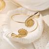Punk Conch Shell Starfish Bracelet Gold Color Adjustable Open Arm Bangle Exotic Style Bohemian Armband Arm Accessories