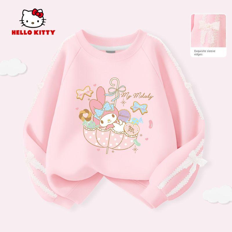 My Melody Girls' Sweatshirt Spring 2026 New Sweet and Cute Children's Long-Sleeved Top Stylish Girls' Base Shirt