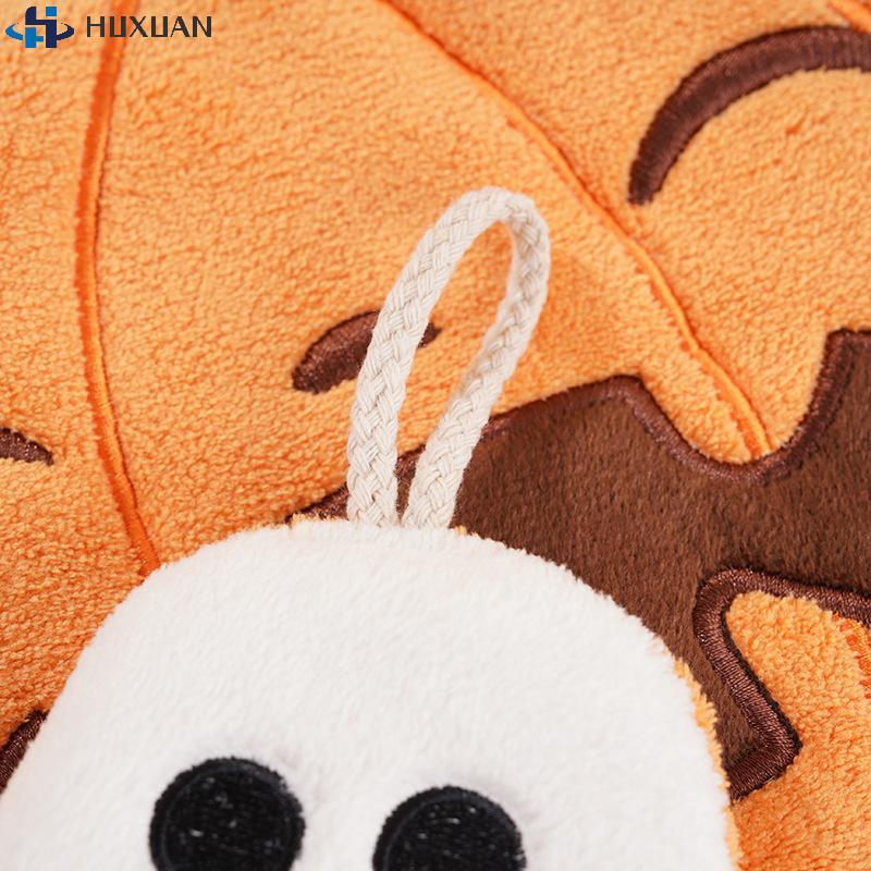 Halloween Decoration Kitchen Hand Towels Ultra Absorbent Coral Fleece Pumpkin Ghost Pirate Towel With Hanging Loop