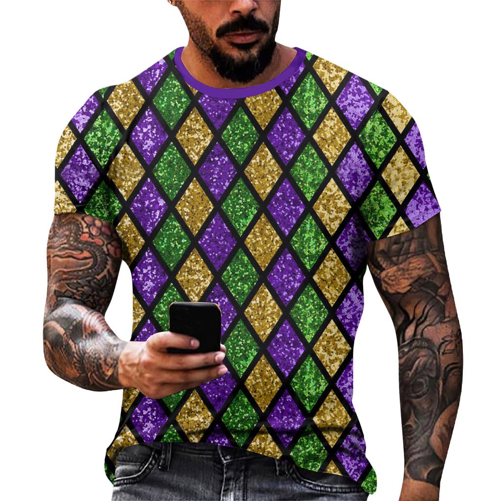 Men's Casual Round Neck Short-Sleeve T-Shirt