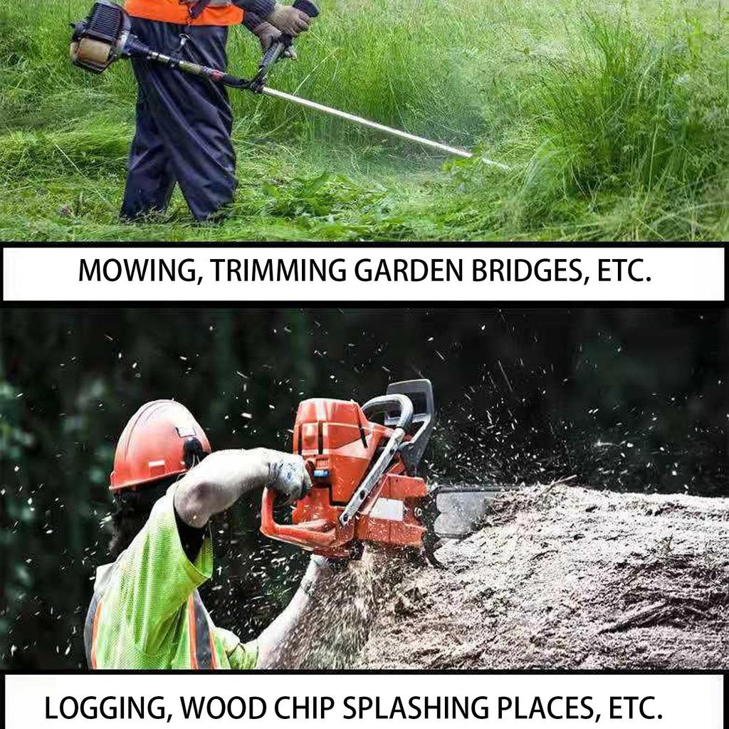 Garden Grass Trimmer Safety Helmet With Full Face Mesh Mask Adjustable Face Shield For Logging Brush Cutter Forestry Protection