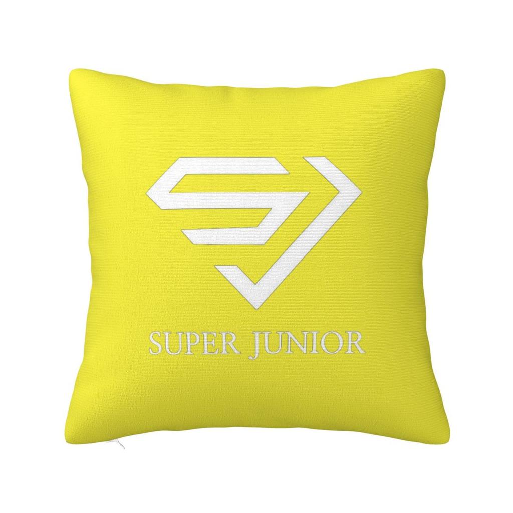 Super Junior Logo  Square Pillowcase Cushion Cover Pillow Case Throw Pillow Cover for Home Sofa Living Room