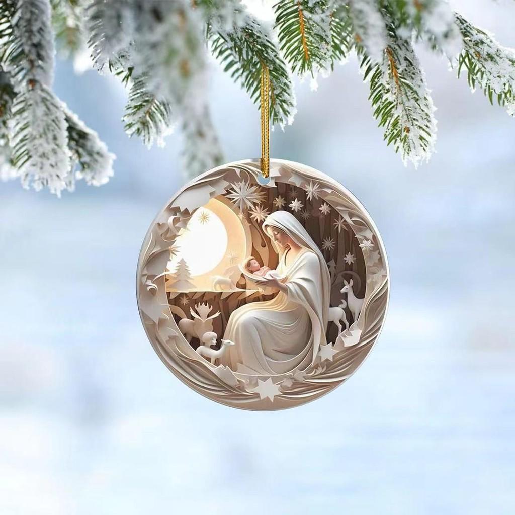 Stylish Baby Acrylic Birth Rearview Mirror Decorative Hanging Ornament For Cars