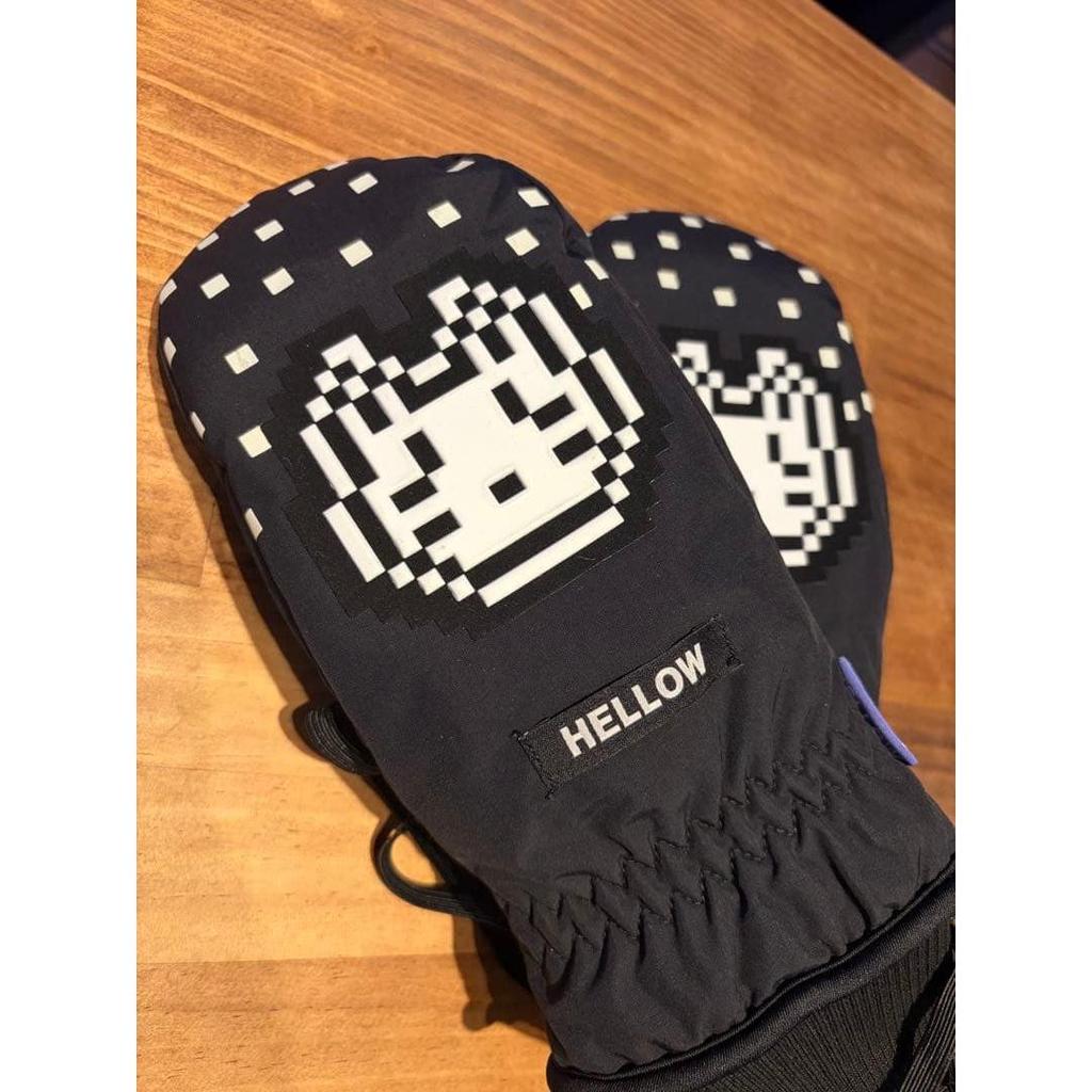 Used Anonymous shipping, brand new and unused, Hellow (Hello) mitten gloves, black, M