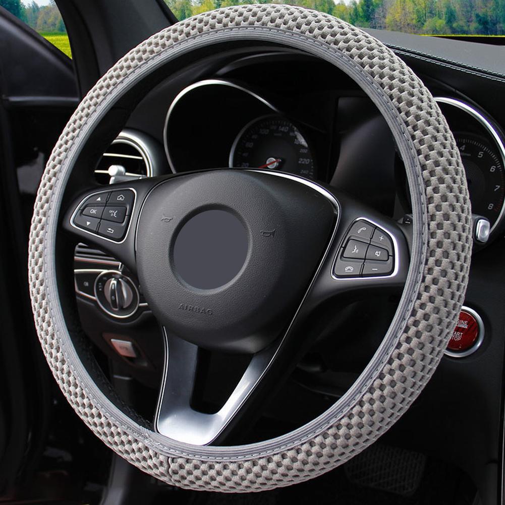 Universal Car Silicone Steering Wheel Cover Elastic Glove Cover Texture Soft Multi Color Car Decoration Covers Auto Accessories