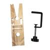 Sturdy Wood and Alloy Desktop Clamp Holder for Jewelry Crafting Gold Silver Processing Professional Tool