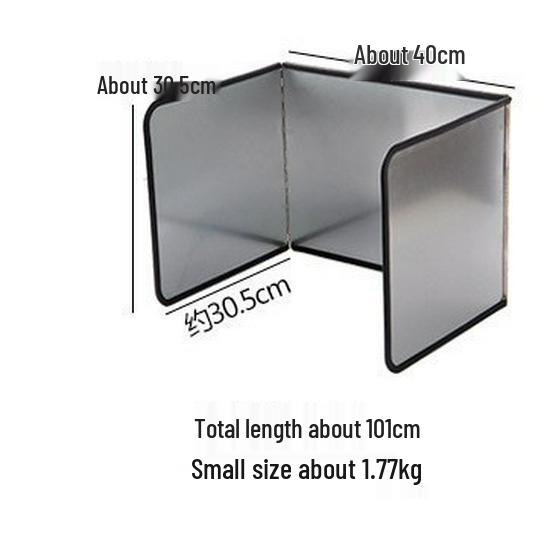 Foldable Heat-Resistant Aluminum Foil Oil Barrier Panel for Stovetop