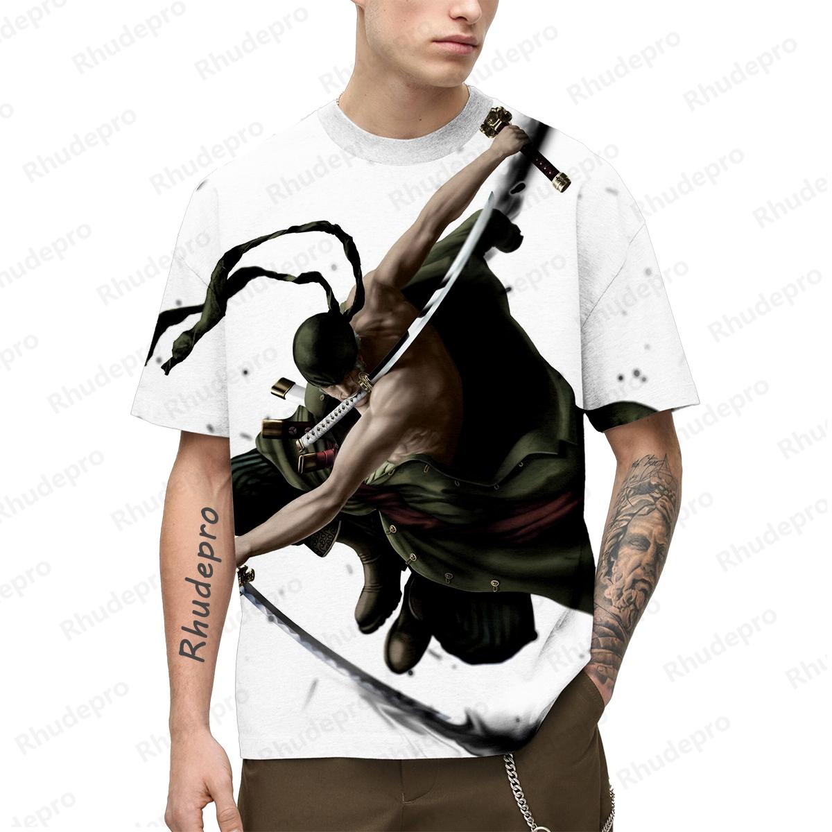 

One Piece Популярная аниме-футболка 3d Япония Харадзюку аниме мужская с коротким рукавом косплей Луффи рубашка с принтом футболка мужская одежда топ 3XL