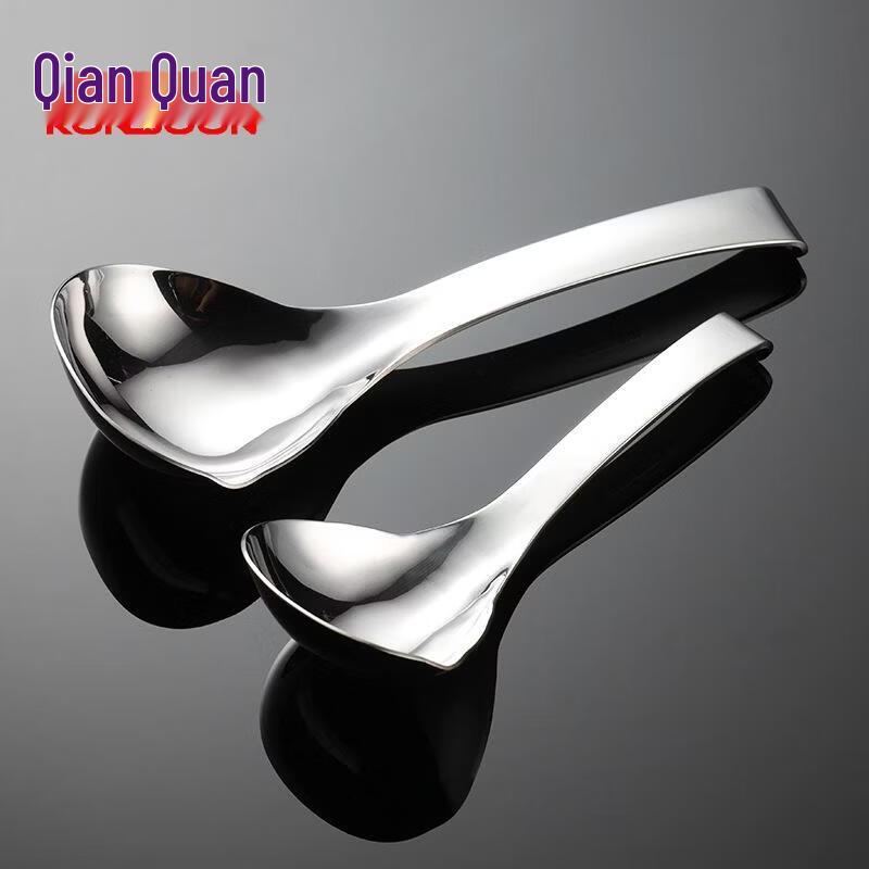 Stainless Steel Hook-Edge Soup Spoons