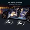 2Pcs Car Door Welcome Lamp HD LED Emblem Projector Lights For Tesla Model 3 Model S Model X Model Y Cybertruck Roadster SpaceX