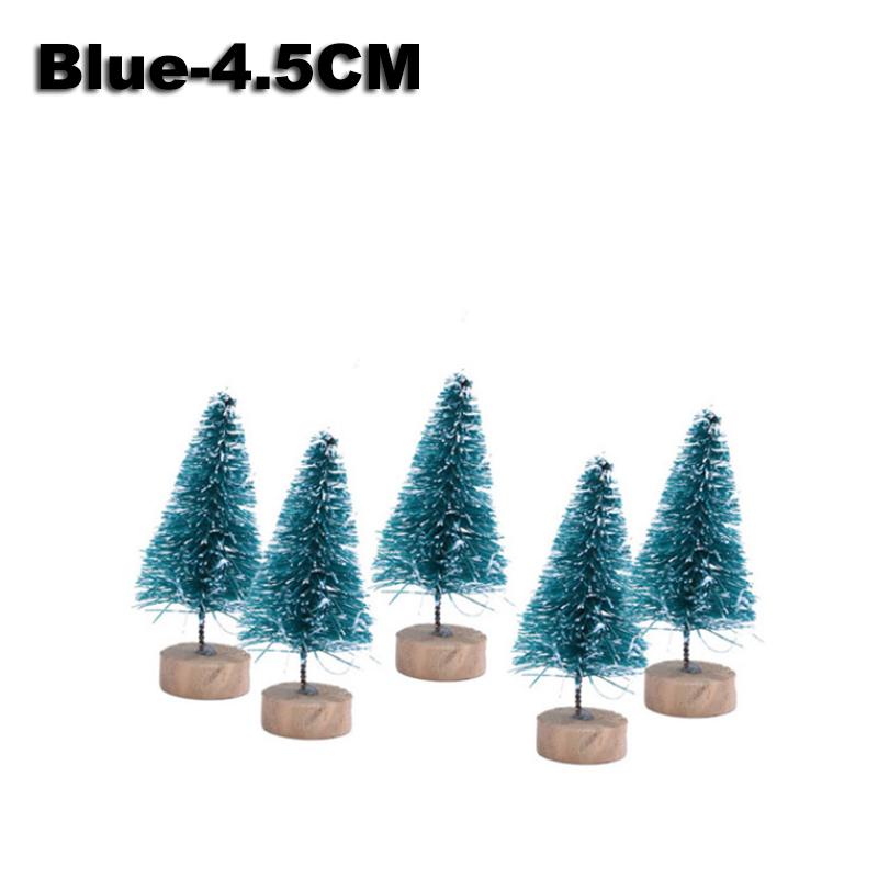 50PCS Mini Christmas Tree Sisal Silk On Cedar Christmas Window Decorations Christmas Tree Christmas Desktop Decorations