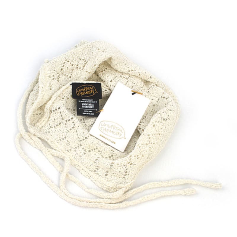 Universal chemistry Soft Cool Ivory Knit Bonnet Hat Bonnet Hat