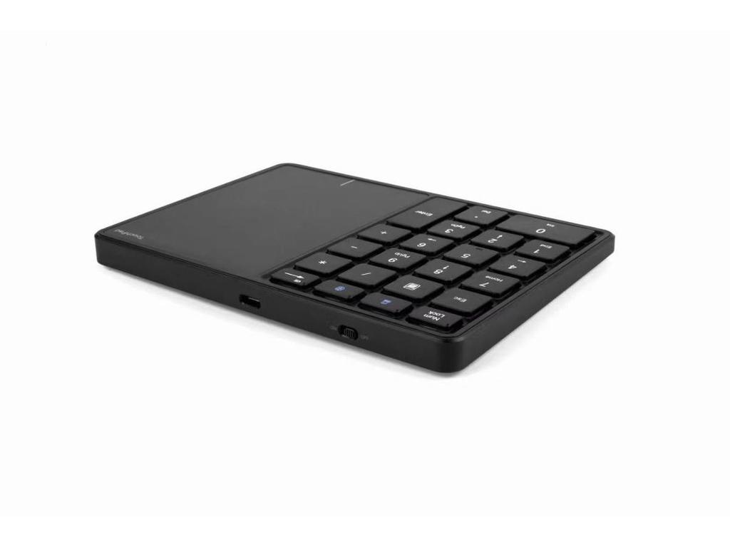 Ultra-thin Dual-Mode Wireless Bluetooth Numeric Keypad with Touchpad and USB Charging
