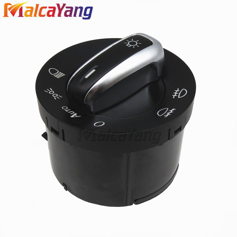 

5ND941431A для VW Golf MK5 MK6 Jetta Tiguan Passat автомобильные аксессуары хромированный переключатель управления фарами ручка противотуманных фар
