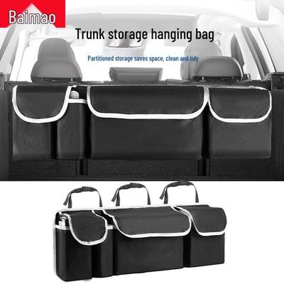 Multifunktionaler Auto Rücksitz Kofferraum Organizer - Aufbewahrungstasche aus Oxford-Gewebe für SUVs