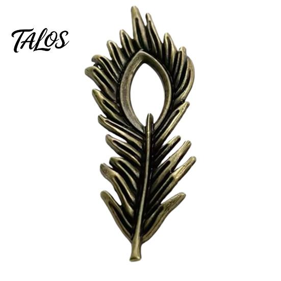 Brož s listem ginka Pánský klopový odznak na oblek, Design s peřím a meruňkou Retro styl Slitina zinku pro límec košile Kabát Svetr Šátek