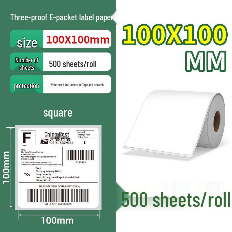 Waterproof Thermal Label Paper for Logistics, Retail, and Hospital Barcode Printing