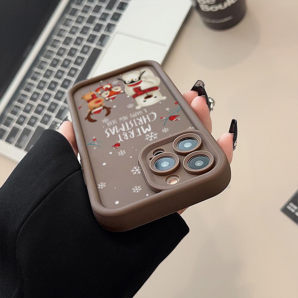 Weihnachts-Handyhülle für iPhone 11 13 12 14 15 16 Pro Max XR XS Samsung A15 A55 A05 Redmi 12 13C OPPO A16 A18 Reno 11 Vivo Y17S Y12 Infinix Note 40