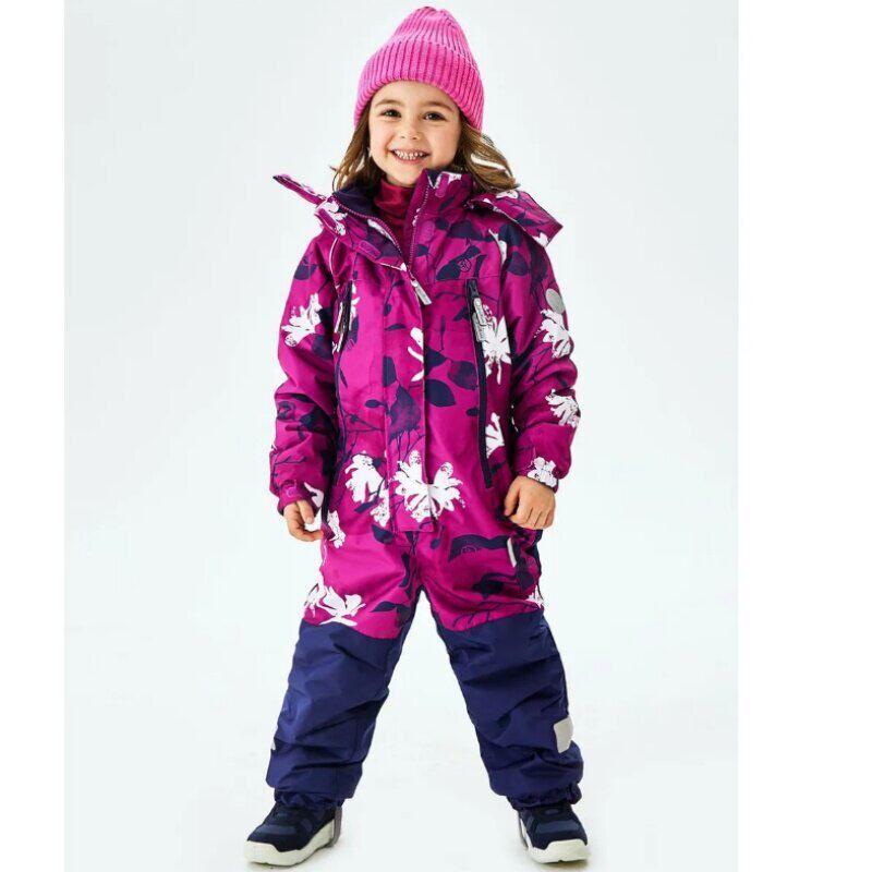 Exported to Northern Europe, Russia, Finland, Thin Cotton Windproof, Waterproof, Snowproof Children's One-Piece Ski Suit, Winter Model