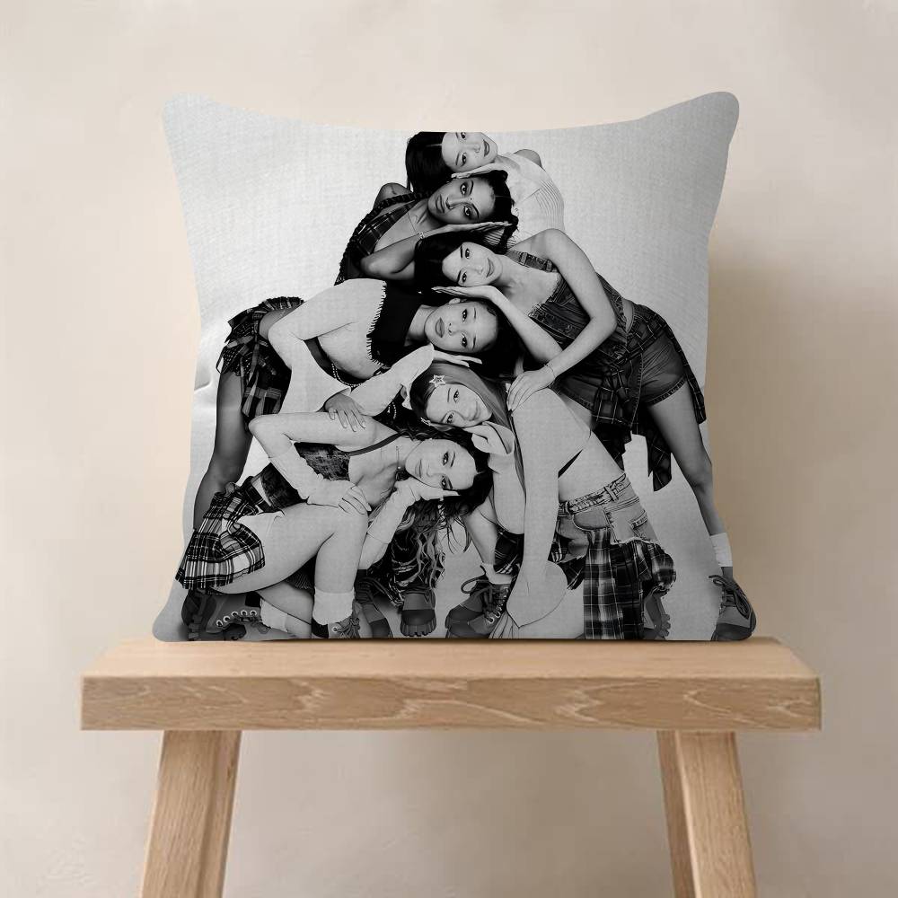 Korea Kpop Band KKatseye Pillow Gifts Home Office Furnishings Bedroom Sofa Car Cushion Cover Case xcm