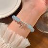 Bracelet Perle Irregulière Forme Spéciale Française Bracelet Femmes Niche Luxe Léger Exquis Doré Demi-Bracelet Bracelet Accessoires