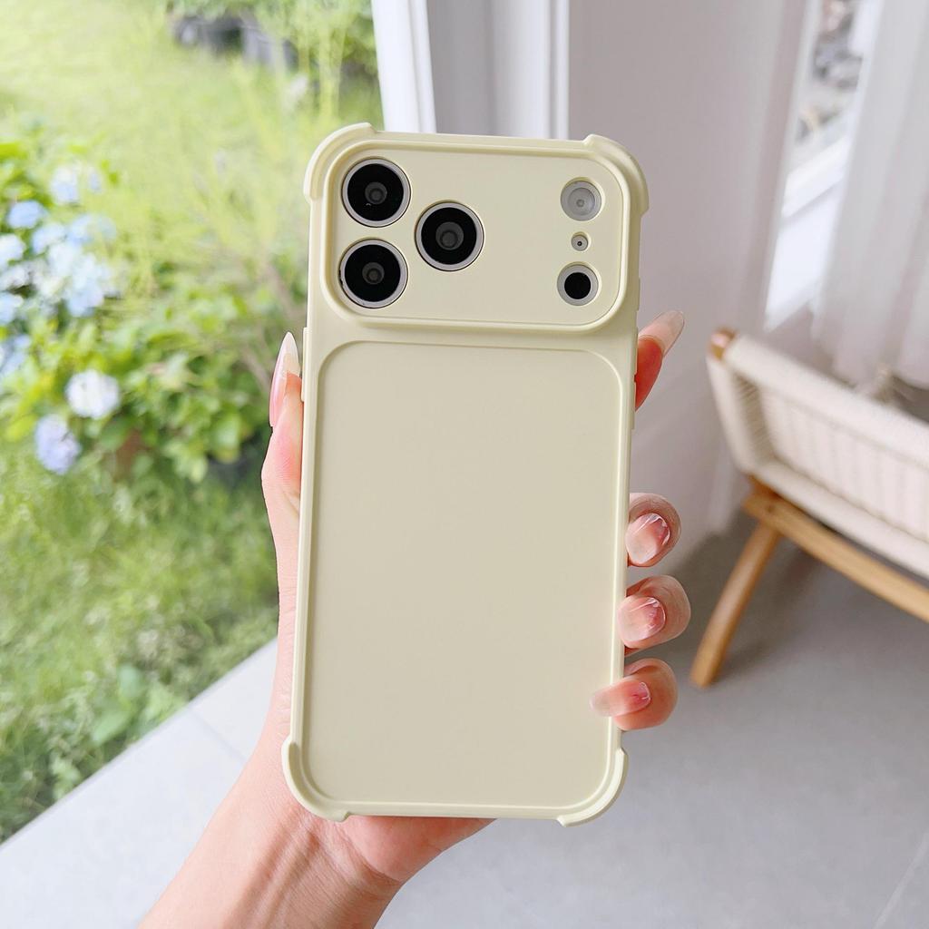 Starry Orange Ultra-Thin Phone Case for iPhone 14 to 17 Pro Max, 15-piece Set