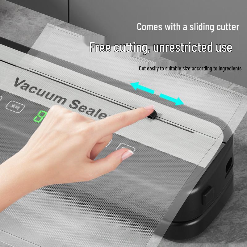 Vacuum Sealer and Food Preserver for Kitchen - Seals Dry & Wet Items, Includes Built-in Cutter