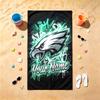 Philadelphia Eagles (23) Beach Towel Customizable Text Comfortable Pool Towels Stylish Beach Accessories Must Have Gifts for Both Men and Women