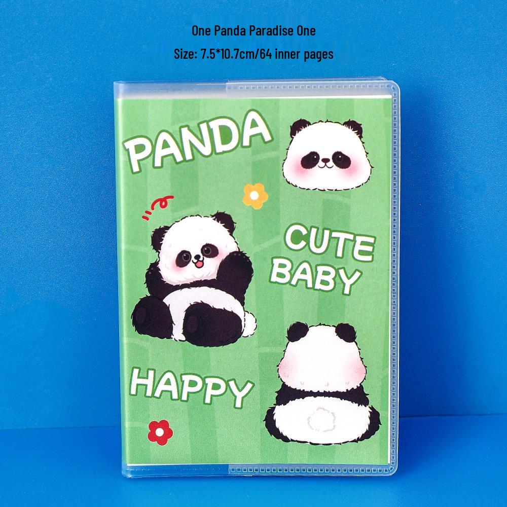 Creative Panda Silicone Notebook: Student Mini Cartoon Portable Diary Planner