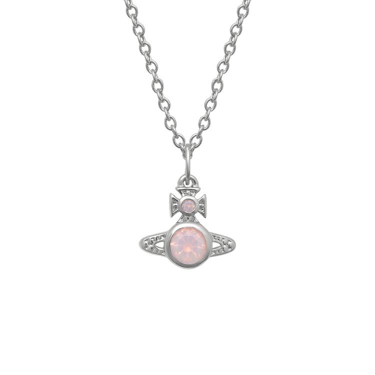 Vivienne Westwood Planet Design Brass Necklace Unisex necklace Silver 6302027802P549 Basic Packaging-Dust Bag+Box