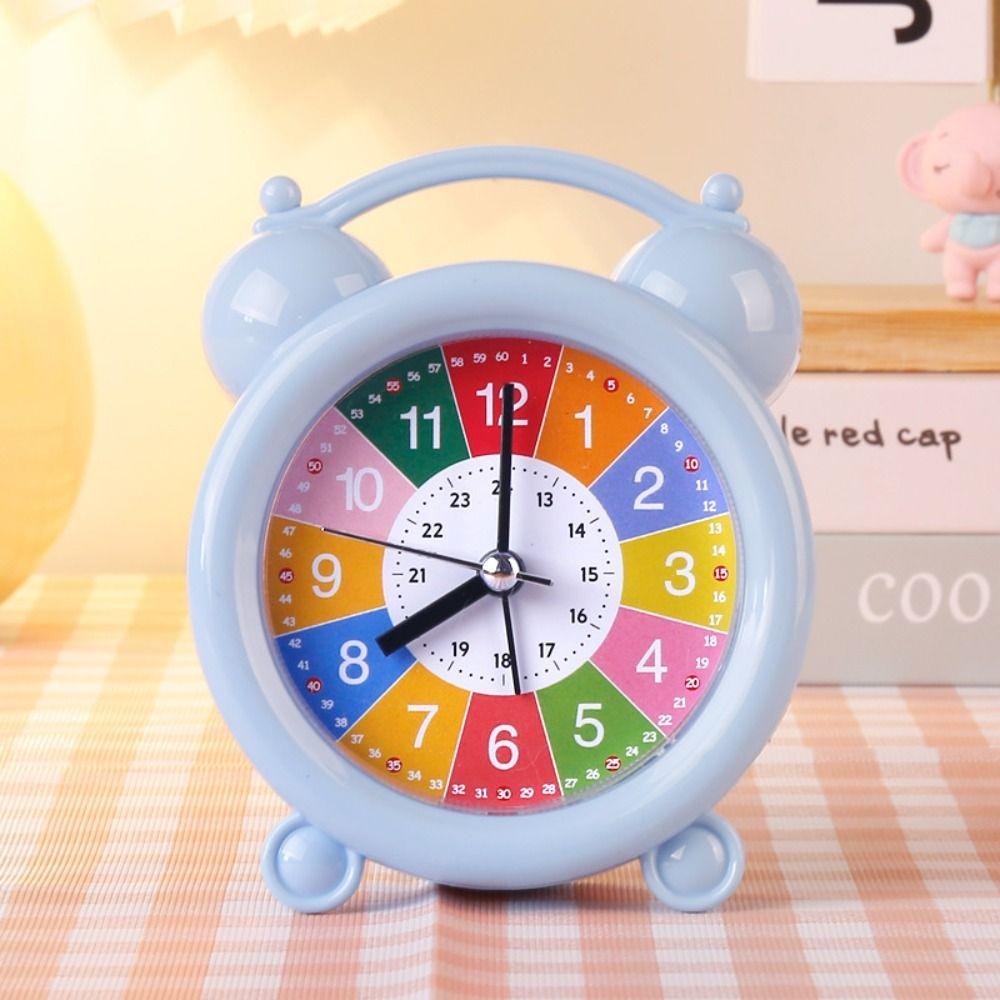 Early Education Children Desktop Clock Silent Table Alarm Clock School Student