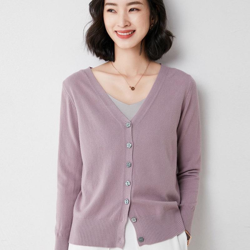 flower button cardigan