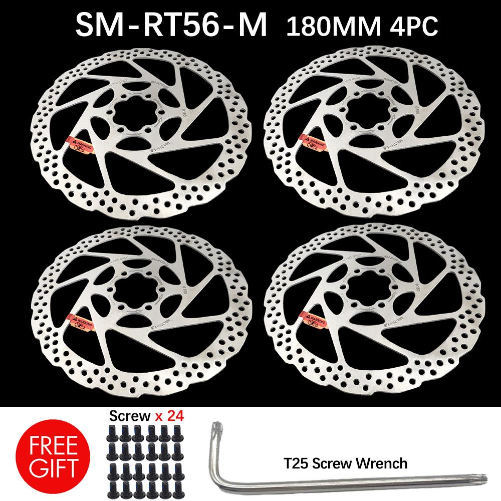 DEORE SM RT56 160MM 180MM 6-bolt brake rotor, suitable for mountain bike disc brake rotor bicycle parts