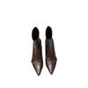 Comfortable high-heeled French temperament pointed short boots women's boots autumn new models