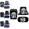 3pcs Wednesday The Adams Family Backpack+shoulder Bag+pencil Case Set Kids Gift