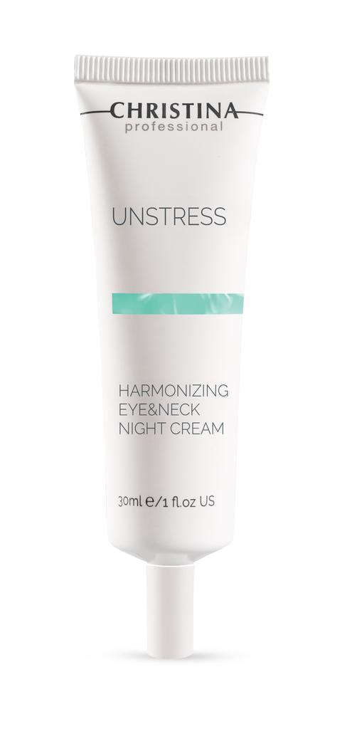 Unstress Harmonizing Night Cream Eye&Neck - Night cream for the skin around the eyes and neck, 30 ml