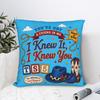 I Knew It I Knew You Cowboy Friendship Square Pillow Covers Living Room TS Cushion Cover Creative Throw Pillow Case