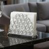 Yousheng Crystal Napkin Holder, Stable Vertical Storage Napkin Stand, with Anti-Slip Feet, Durable Rust-Proof Tissue Dispenser for Home And