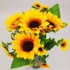 Artificial Flowers Sunflowers Fake Flowers Sunflower Silk Flowers Sunflowers Wedding Photography Home Decor Bouquet Wholesale