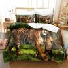3D Animal Tiger Printed  Brown Bedding Set Single Twin Double Queen King Cal King Size Bed Linen Set