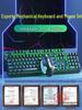 Silent Wired Mechanical-Feel Keyboard and Mouse Set for Gaming, Office, and Desktop Use